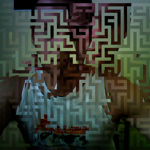 Self-portrait in a maze